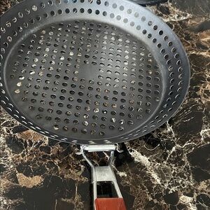 Black Perforated Grill Pan